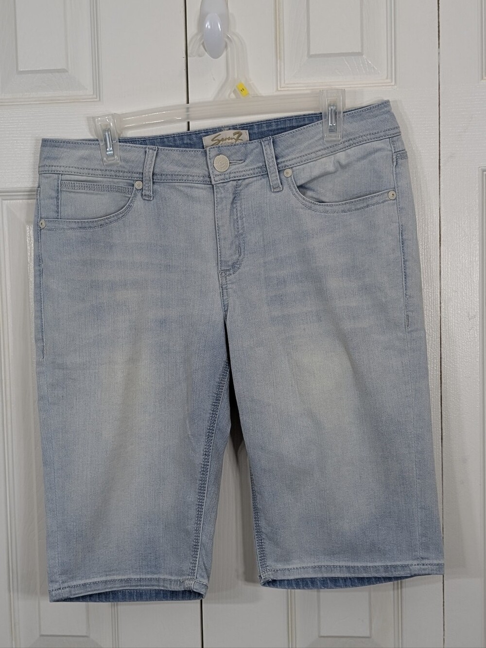 Seven7: Women's Denim Bermuda Shorts - Size 12